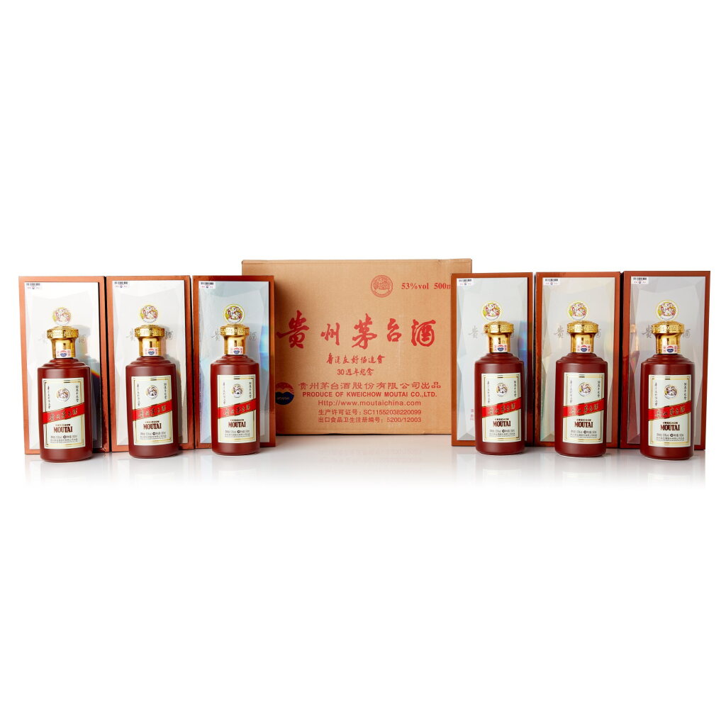 View full screen - View 1 of Lot 1737. 2019年產國酒茅台香港友好協進會30週年紀念(原箱)Kweichow Moutai Friends of Hong Kong Association 30th Anniversary Edition 2019 (6 BT50).