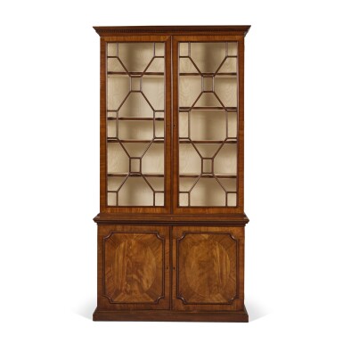 View full screen - View 1 of Lot 1871. A George III Mahogany Two-Door Bookcase, Circa 1770.