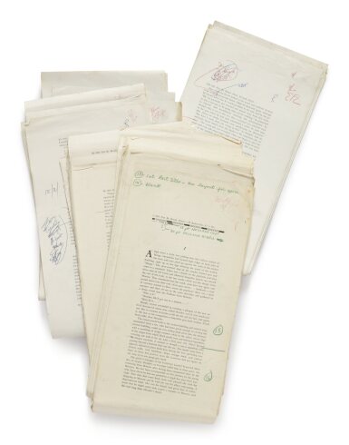 View full screen - View 1 of Lot 1085. Dudintsev, Vladimir | A publisher's working copy and a galley proof.