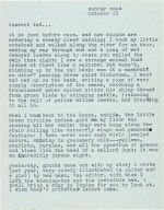Sylvia Plath | Typed letter signed, to Ted Hughes, "I keep saying to myself: I am married", 21 October 1956
