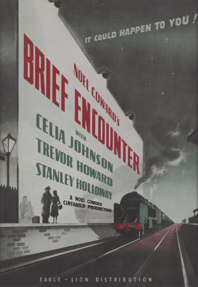 View full screen - View 1 of Lot 89. BRIEF ENCOUNTER (1945) PRESS BOOK COVER, BRITISH.