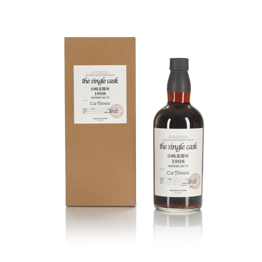 View full screen - View 1 of Lot 48. 山崎 Yamazaki Single Cask #CU70062 61.0 abv 1998 (1 BT 70cl).