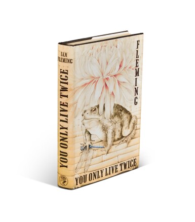 View full screen - View 1 of Lot 123. Ian Fleming | You Only Live Twice, 1964, first edition, first state, binding A, inscribed by the author .