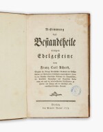 Achard, Franz Carl | Bestimmung der Bestandtheile einiger Edelsteine, first and only German edition