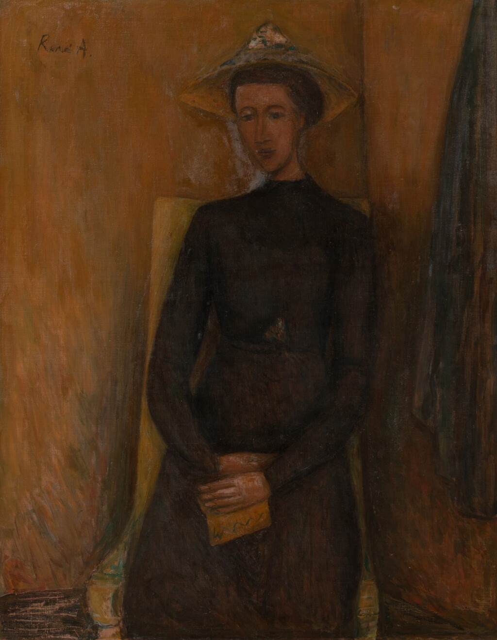 View full screen - View 1 of Lot 138. RENÉ AUBERJONOIS | PORTRAIT DE MADAME W., 1941.