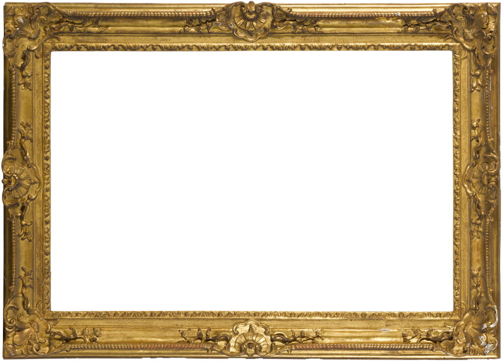 View full screen - View 1 of Lot 40. A Régence carved giltwood frame.