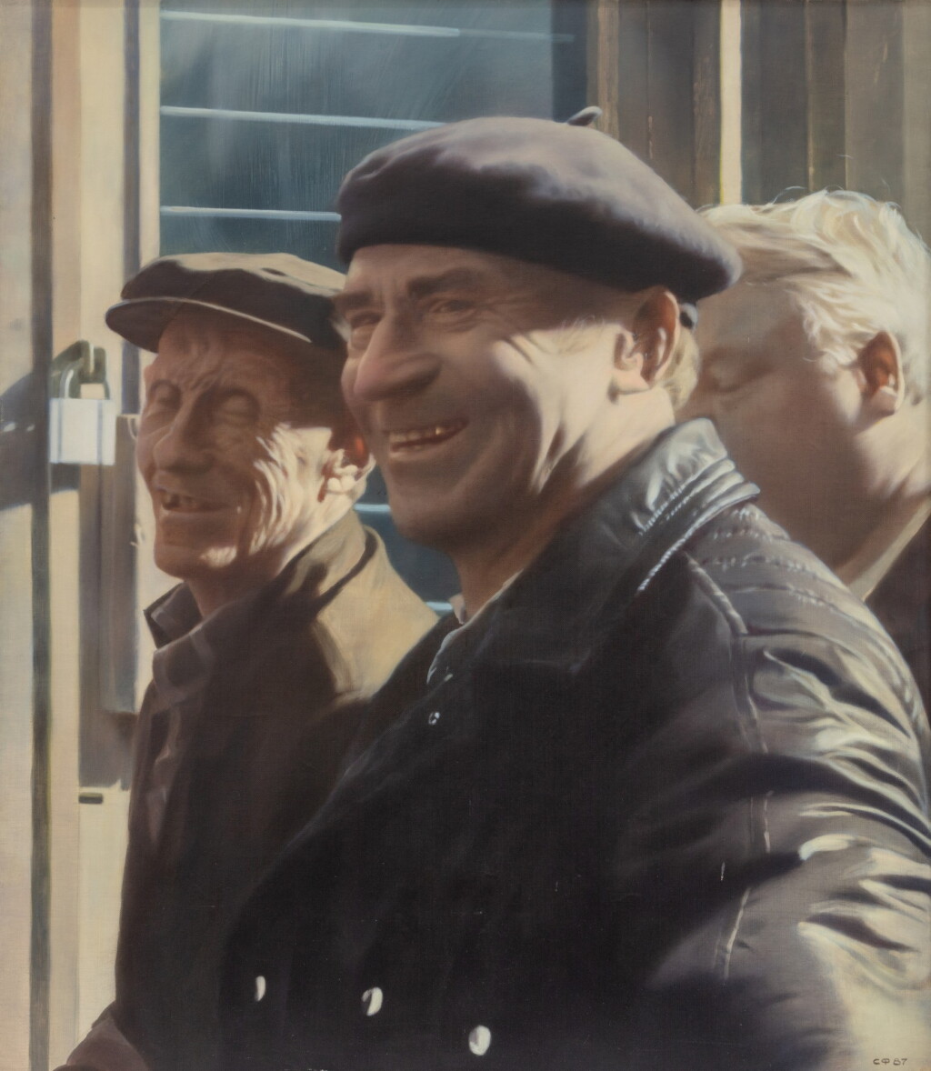 View full screen - View 1 of Lot 9. Good Spirits, from the Series Standing in Line for Wine.