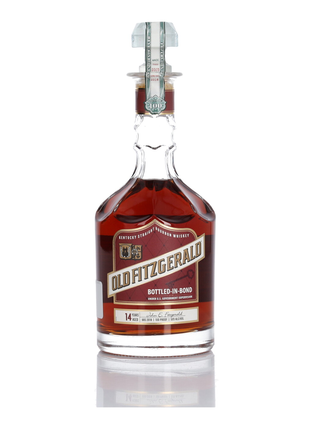 View full screen - View 1 of Lot 221. Old Fitzgerald 14 Year Old Bottled In Bond 100 Proof 2003 (1 Bottle 75cl).