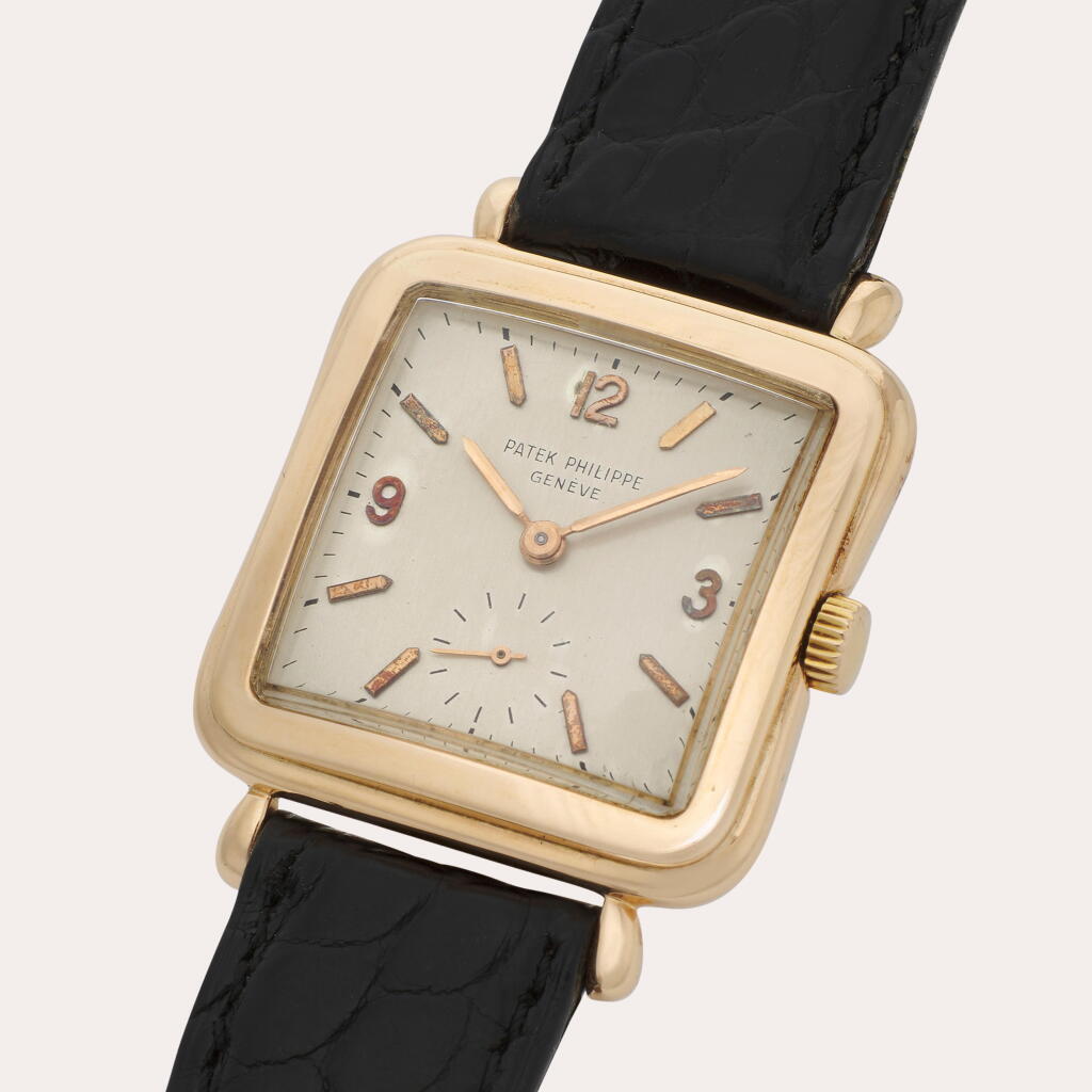 View full screen - View 1 of Lot 65. Reference 2493 | A yellow gold wristwatch | Circa 1951.