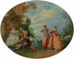 NICOLAS LANCRET | AN OUTDOOR CONCERT WITH THE BEAUTIFUL GREEK AND THE AMOROUS TURK