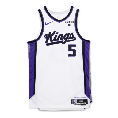 View full screen - View 1 of Lot 197. De’Aaron Fox Sacramento Kings 2023-2024 Game Worn Association Edition Jersey.