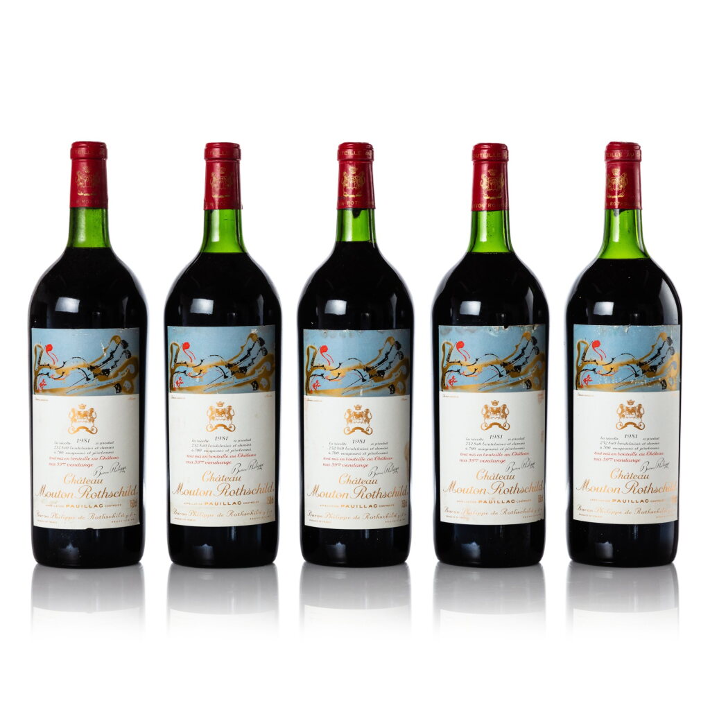 View full screen - View 1 of Lot 3423. Château Mouton Rothschild 1981 (5 MAG).