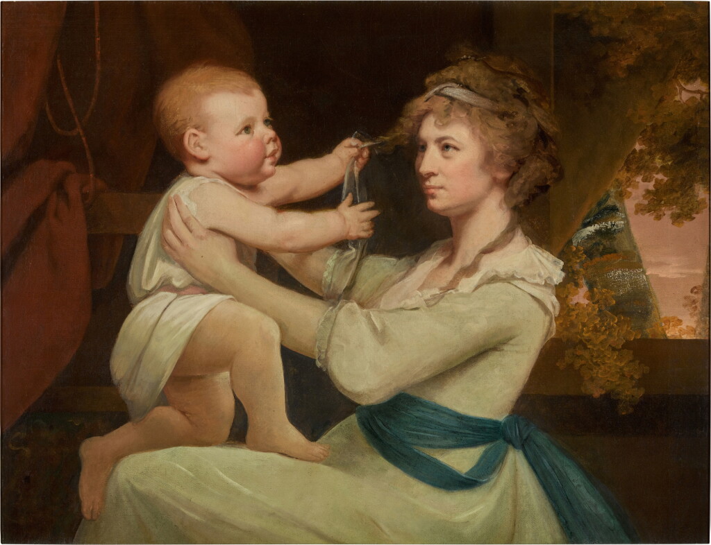 View full screen - View 1 of Lot 78. Portrait of a mother and child.