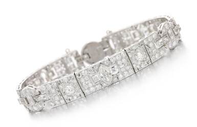 View full screen - View 1 of Lot 63. DIAMOND BRACELET, EARLY 20TH CENTURY.