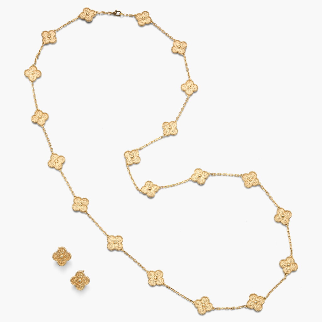 View full screen - View 1 of Lot 777. Gold ‘Vintage Alhambra’ Demi-Parure.
