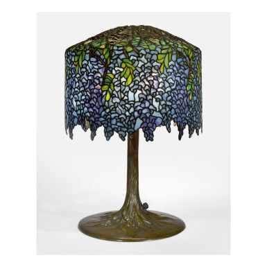 View full screen - View 1 of Lot 58. TIFFANY STUDIOS | "WISTERIA" TABLE LAMP.