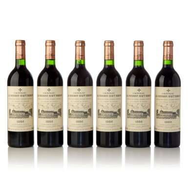 View full screen - View 1 of Lot 32. Château La Mission Haut-Brion 1986 (6 BT).