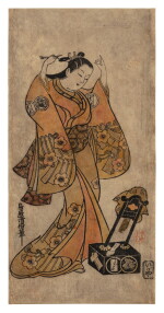Torii Kiyomasu II (1706-1763) | The actor Sanjo Kantaro in the role of Oshichi | Edo period, early 18th century