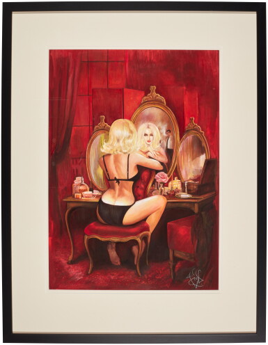 View full screen - View 1 of Lot 196. Ian Fleming—Fay Dalton | Diamonds are Forever, original book illustration, 2018.