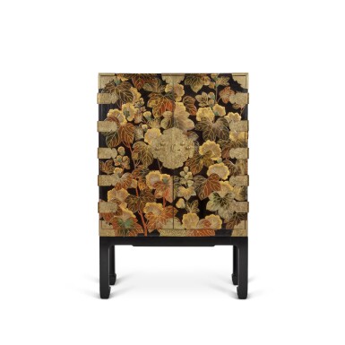 View full screen - View 1 of Lot 160. A Japanese Brass-Mounted Lacquer Cabinet, Edo period, Mid-19th Century .
