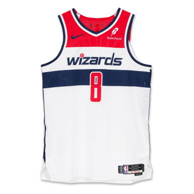View full screen - View 1 of Lot 136. Bub Carrington ‘Rookie Debut’ Washington Wizards 2024-2025 Kia NBA Tip-Off Game Worn Association Edition Jersey .