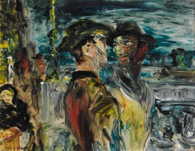 View full screen - View 1 of Lot 42. JACK B. YEATS, R.H.A. | YOUNG MEN .