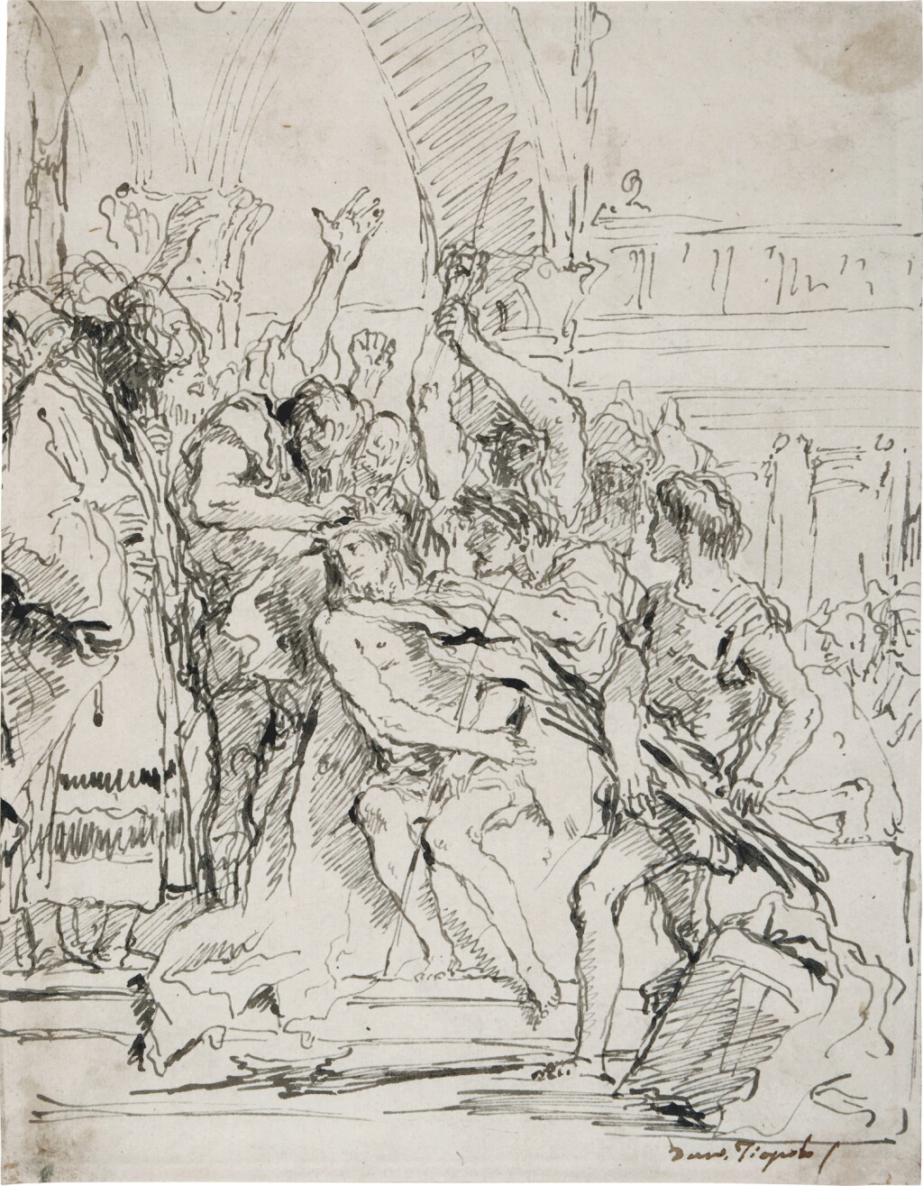 View full screen - View 1 of Lot 168. Christ crowned with thorns.