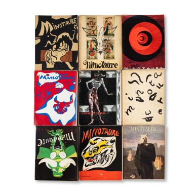 View full screen - View 1 of Lot 169. Collection complète des 13 numéros, en 11 fascicules, d'une des plus importantes revues surréalistes..