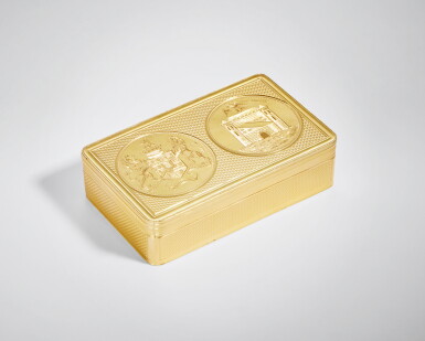 View full screen - View 1 of Lot 699. A George III Gold Freedom Box, London, 1796/1797.