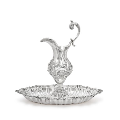 View full screen - View 1 of Lot 17. A Portuguese Silver Laver and Basin, 20th Century.