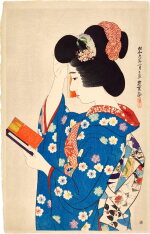 Ito Shinsui (1898-1972) | Hand Mirror (Tegami) | Showa period, 20th century