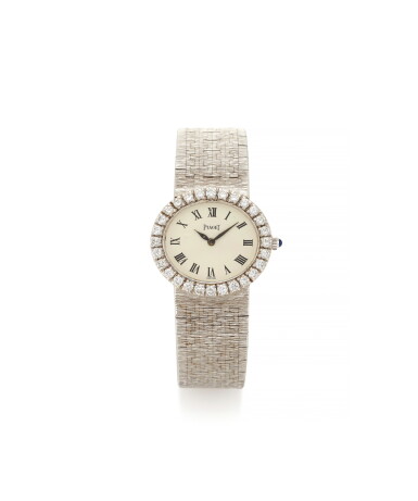 View full screen - View 1 of Lot 54. LADY'S DIAMOND WRISTWATCH (OROLOGIO DA POLSO IN DIAMANTI) | PIAGET.