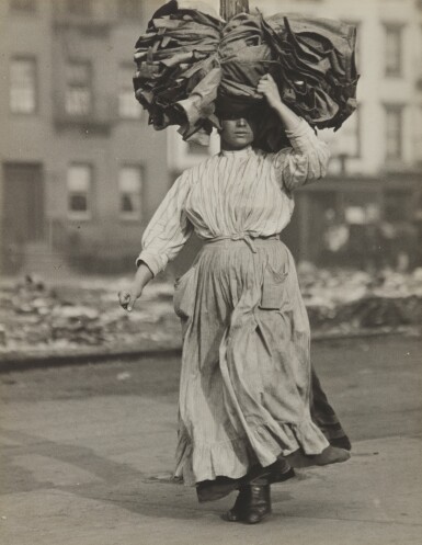 View full screen - View 1 of Lot 58. 'On the Bowery - New York City' (Italian Immigrant, East Side, New York City).