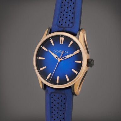 View full screen - View 1 of Lot 82. Reference 3200-0903 Pioneer Centre Seconds | A pink gold and DLC-coated titanium automatic wristwatch, Circa 2020.