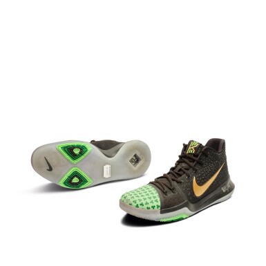 View full screen - View 1 of Lot 36. Kyrie Irving Boston Celtics 2017-2018 Game Worn & Signed Sneakers.