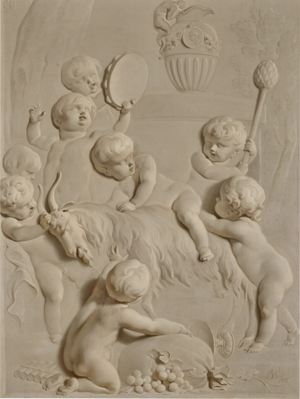 全螢幕檢視 - 查看87A Bacchic allegory with putti at play 的1