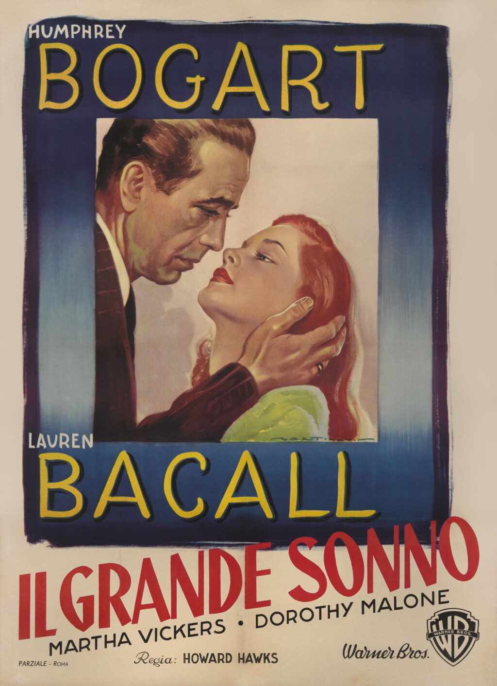 View full screen - View 1 of Lot 84. The Big Sleep/ Il Grande Sonno (1946), first Italian release poster (1947).