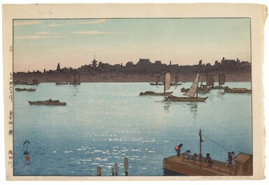 View full screen - View 1 of Lot 24. Yoshida Hiroshi (1876-1950) Sumida River (Sumidagawa), Taisho period, 20th century.
