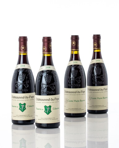 View full screen - View 1 of Lot 6859. Châteauneuf du Pape Rouge, Réserve des Célestins 2008 Henri Bonneau (6 BT).