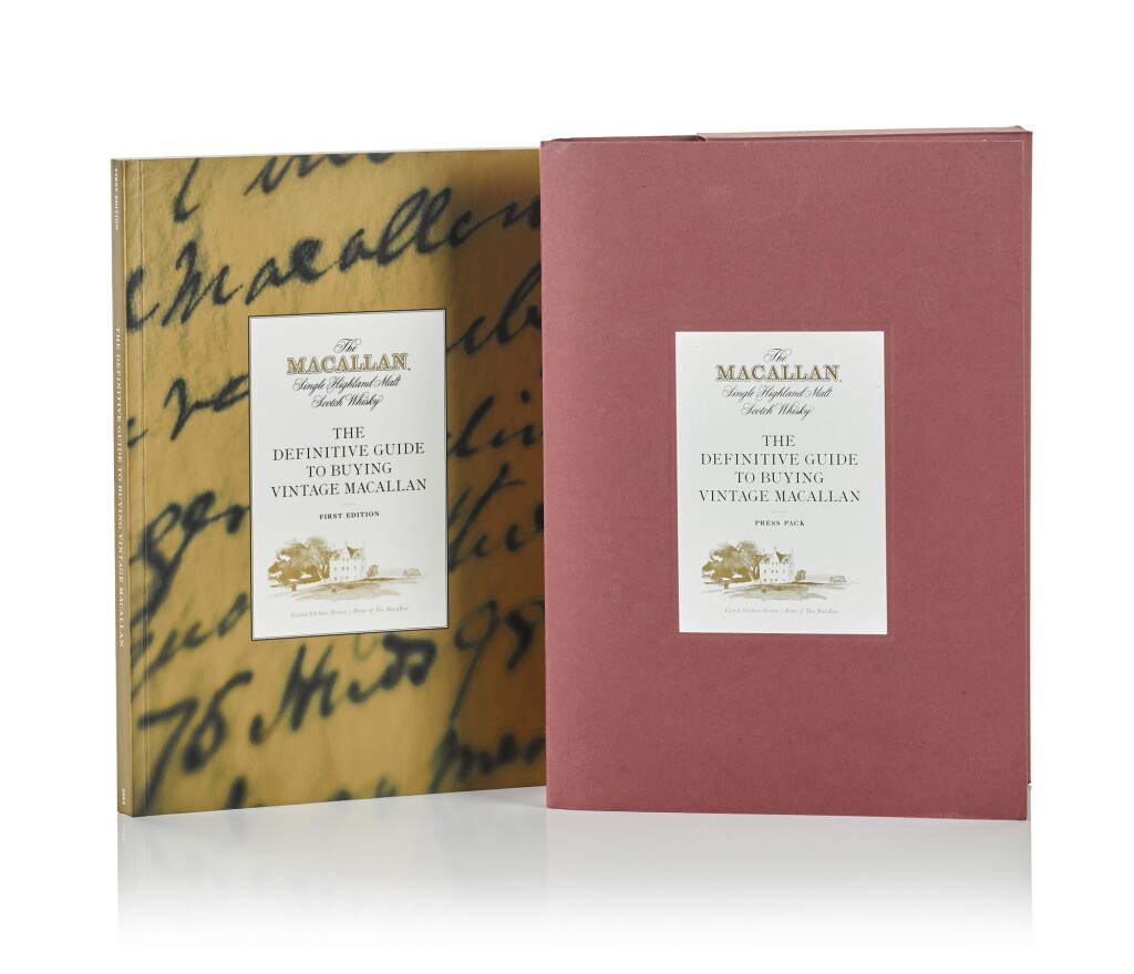 View full screen - View 1 of Lot 16. The Definitive Guide To Buying Vintage Macallan Press Pack (Book) NV .