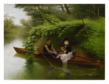 View full screen - View 1 of Lot 23. JULES SCALBERT | THE BOATING PARTY.