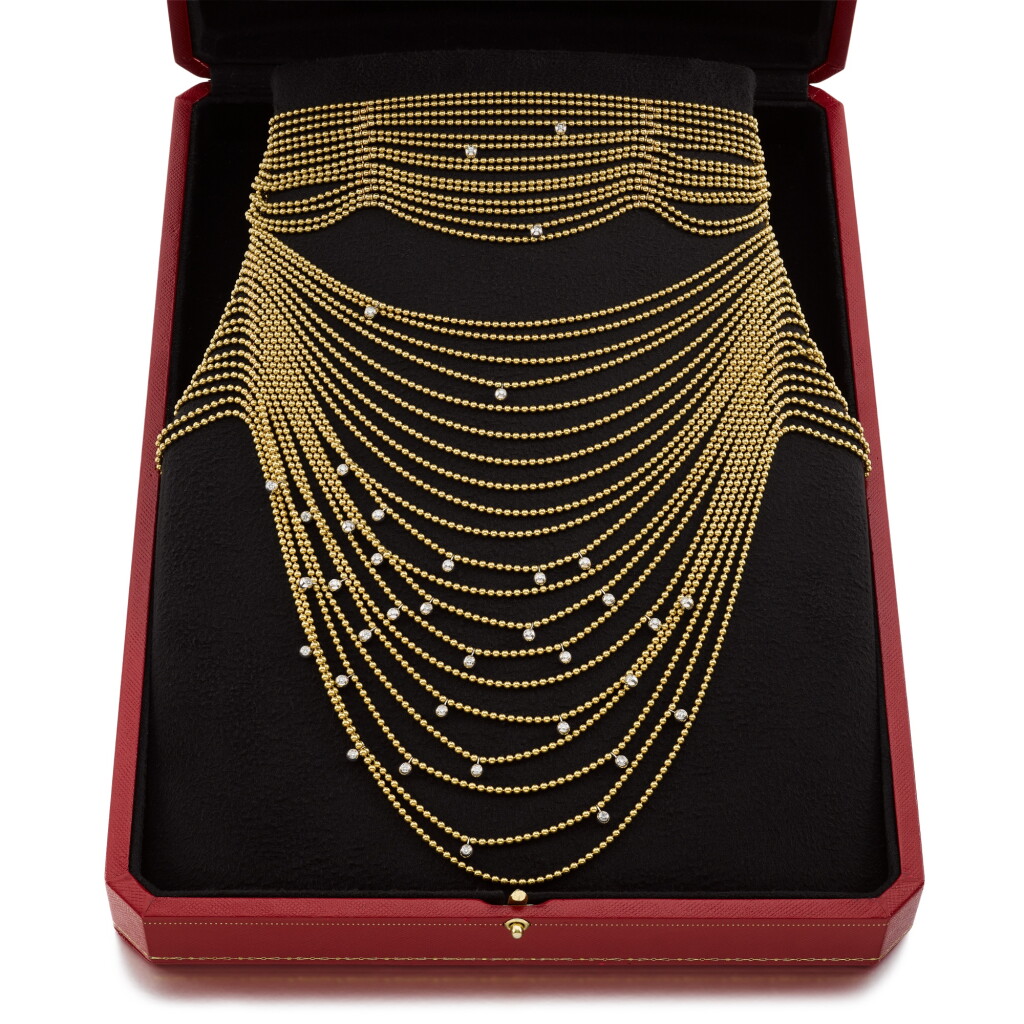 View full screen - View 1 of Lot 60. Diamond Necklace, 'Draperie'.