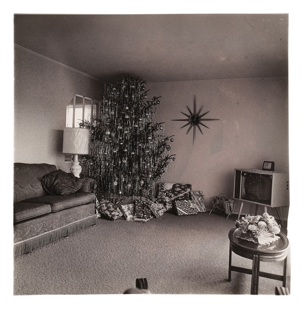 View full screen - View 1 of Lot 176. ‘Xmas tree in a living room in Levittown, L. I.’.