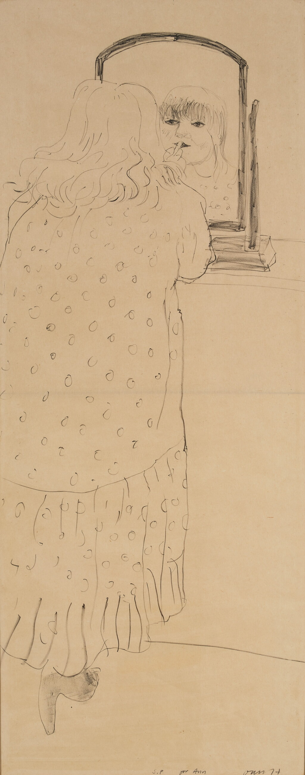 View full screen - View 1 of Lot 86. Ann Putting on Lipstick (MCA Tokyo 217).