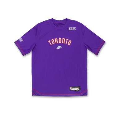 View full screen - View 1 of Lot 145. Gradey Dick Toronto Raptors 2024-2025 Game Worn Classic Edition Warmup Top .