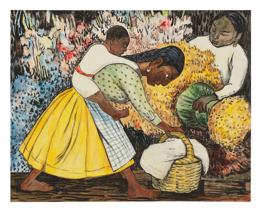 View full screen - View 1 of Lot 201. Mercado de flores (Mujer cargando un niño).