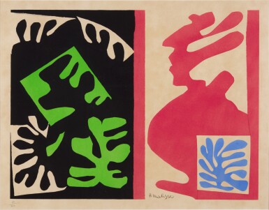 View full screen - View 1 of Lot 47. Composition noir et rouge.