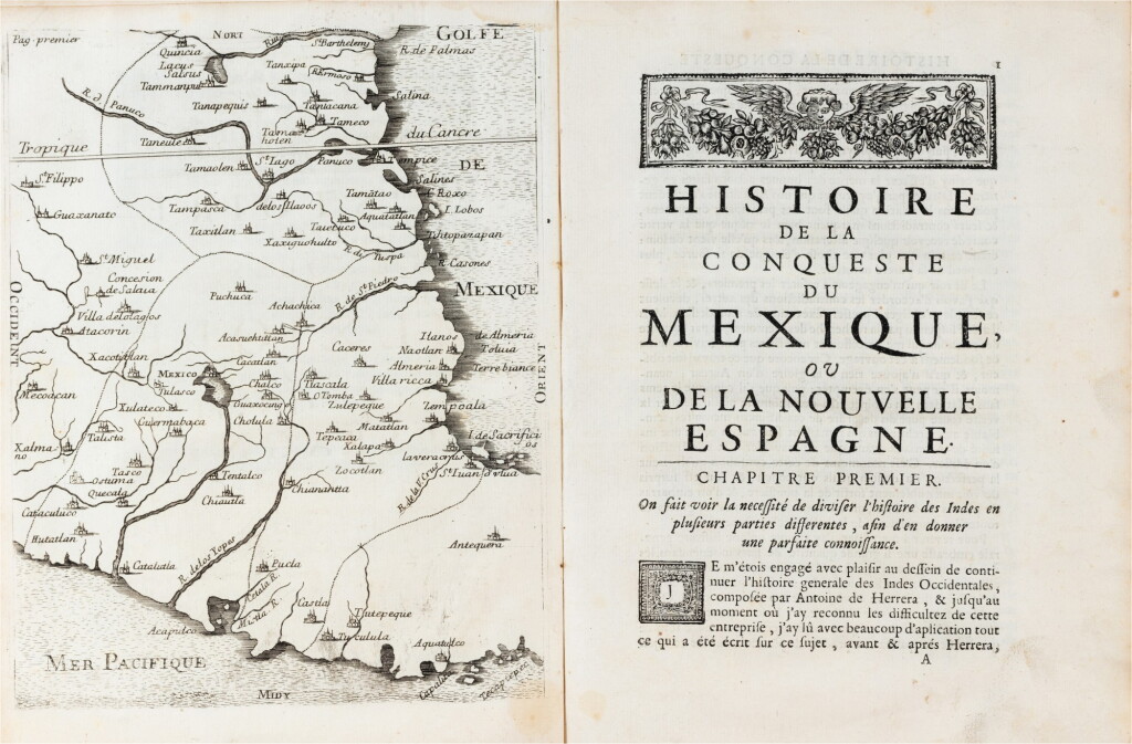 View full screen - View 1 of Lot 32. Histoire de la conquête du Mexique... Paris,1691. In-4. Reliure de l'époque. Première édition française..