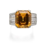 FANCY DEEP BROWN-ORANGE DIAMOND RING