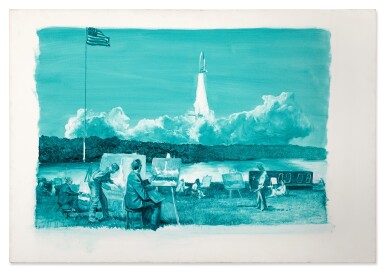 View full screen - View 1 of Lot 8. Study for Action Painting II.